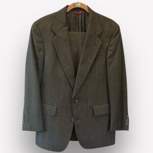 🥑Vintage Hart Schaffner & Marx Hastings 2 piece wool suit charcoal gray